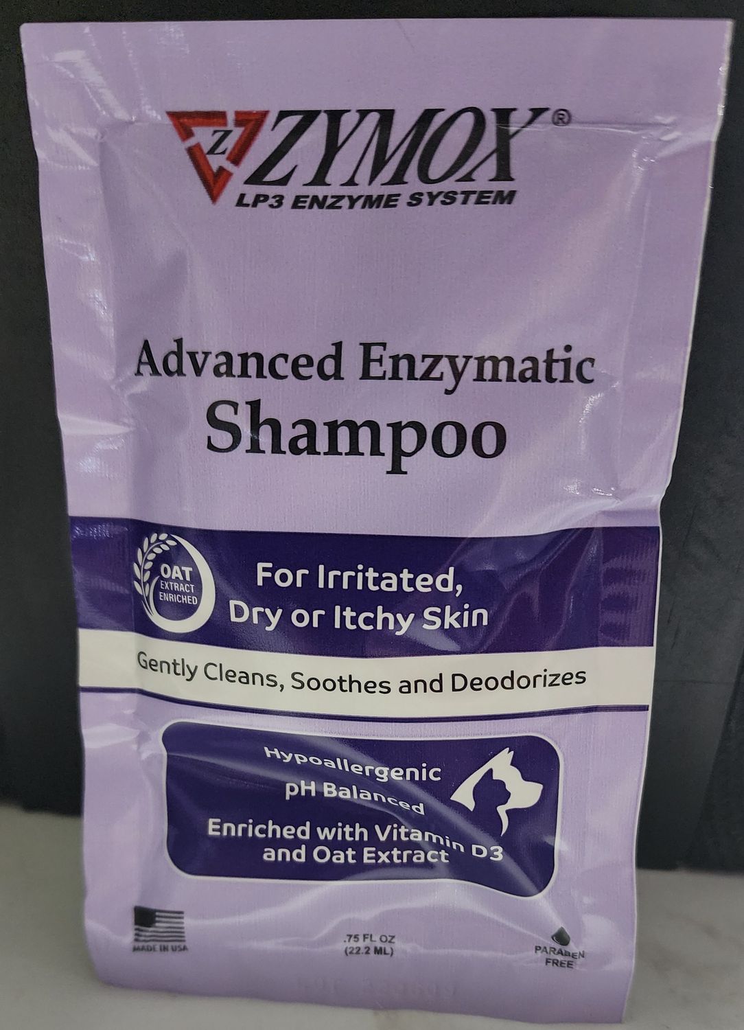 Zymox Advanced Enzymatic Shampoo Trial Pack Single 10/Case