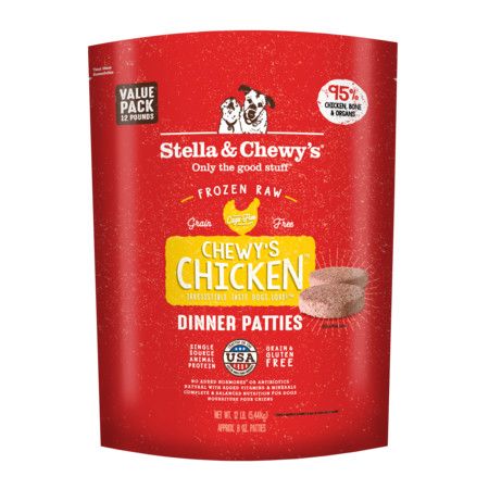 Stella & Chewy's Frozen Chewy's Chicken Patties 12#
