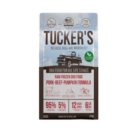 Tucker's Frozen Pork, Beef & Pumpkin Patties 6#