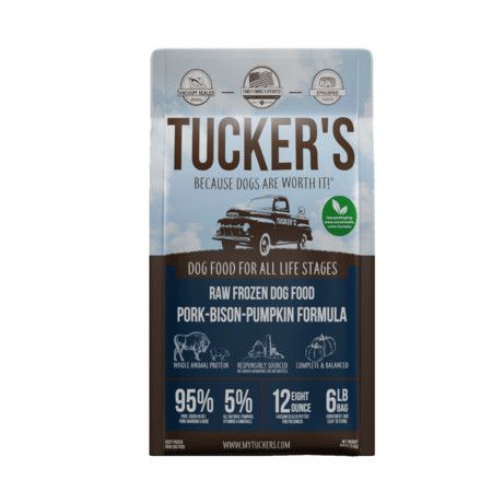 Tucker's Frozen Pork, Bison & Pumpkin Patties 6#