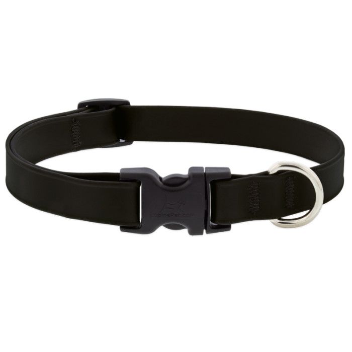 Lupine Adjustable Collar 1'' Splash Jet Black 16-28''