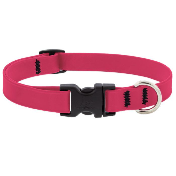 Lupine Adjustable Collar 1'' Splash Neon Pink 16-28''
