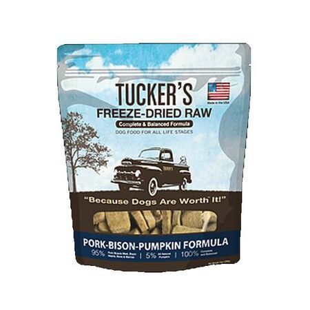 Tucker's Freeze Dried Pork, Bison, & Pumpkin 14oz