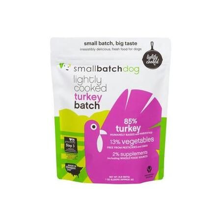 Small Batch Dog Frozen Lightly Cooked Turkey 2#