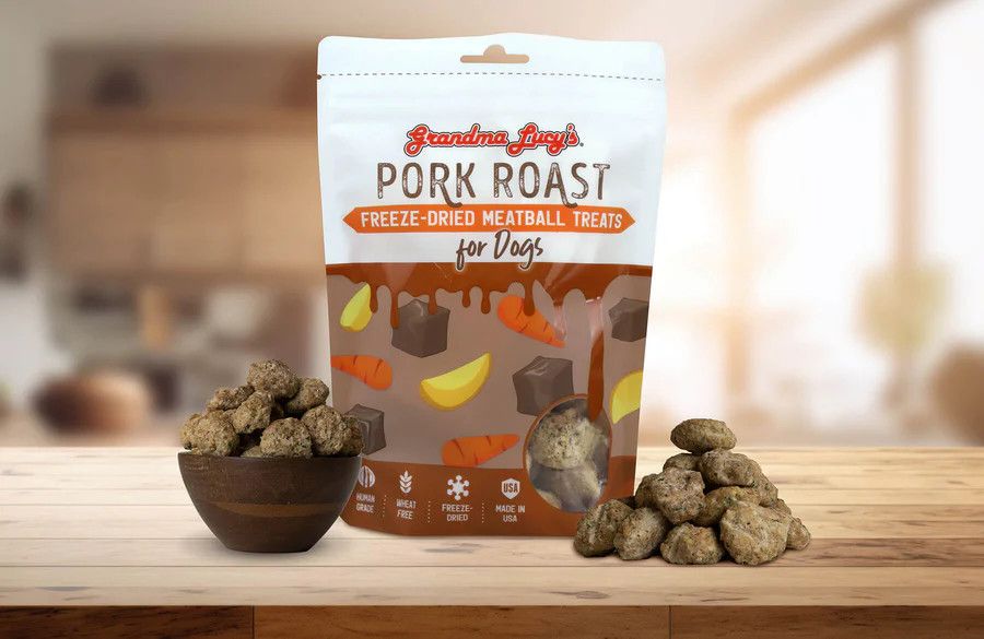 Grandma Lucy's Treat Dog Pork Roast Meatball 3oz (X)