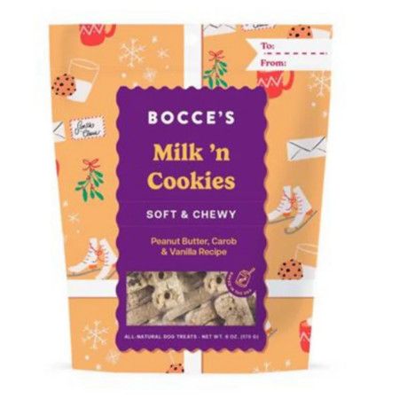 Bocce Holiday Milk Cookie Soft & Chewy Treat 6oz
