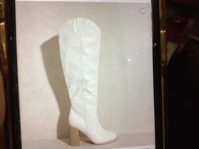 OASIS WHITE KNEE HIGH BOOT