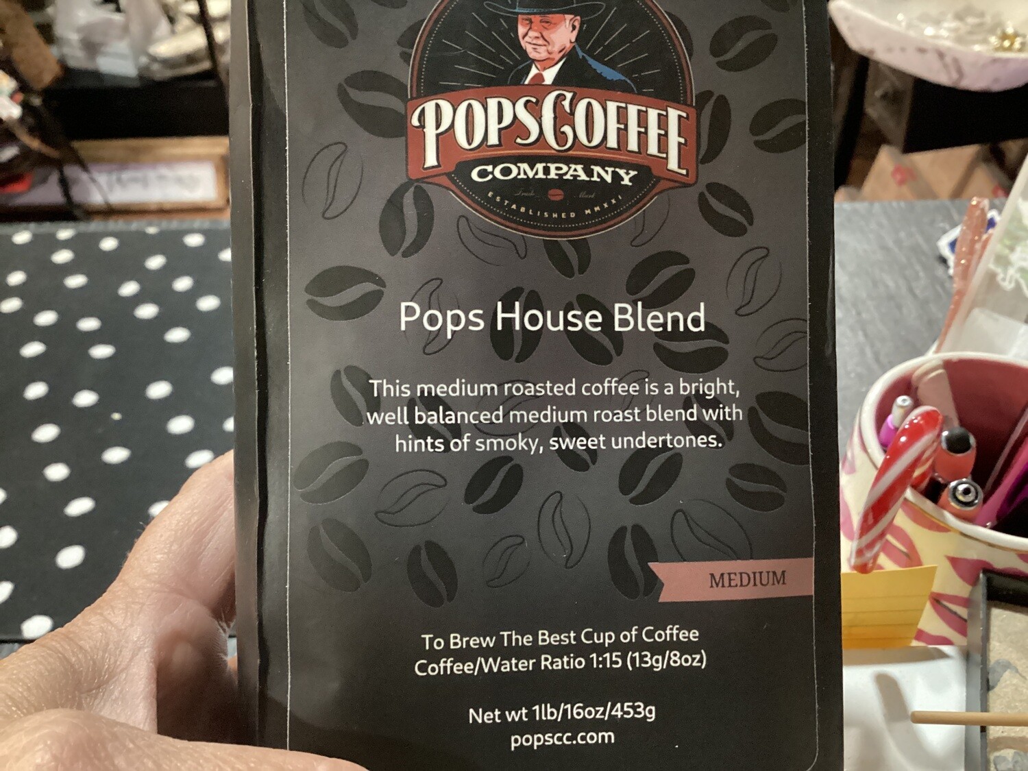 POPS COFFEE HOUSE BLEND MEDIUM