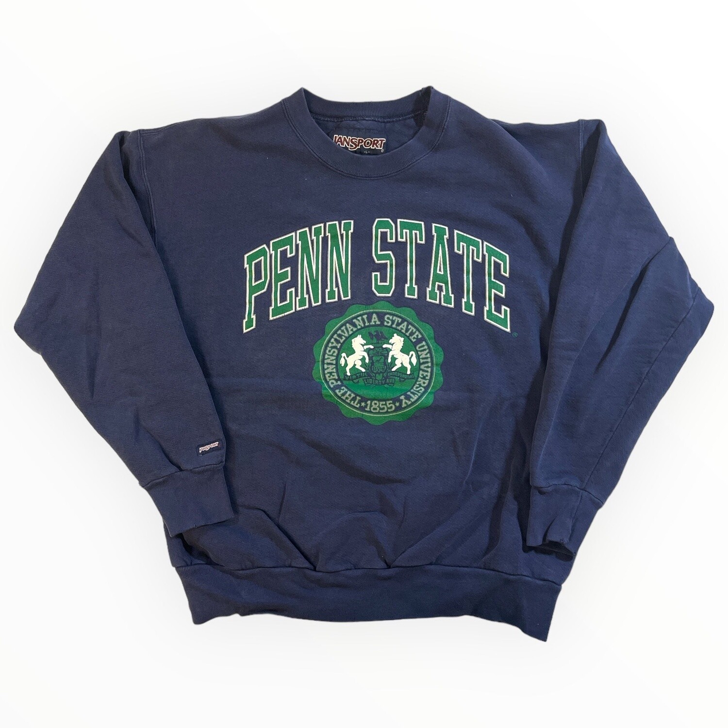 Vintage Penn State Crewneck, Size: Large, Color: Blue, Style: College