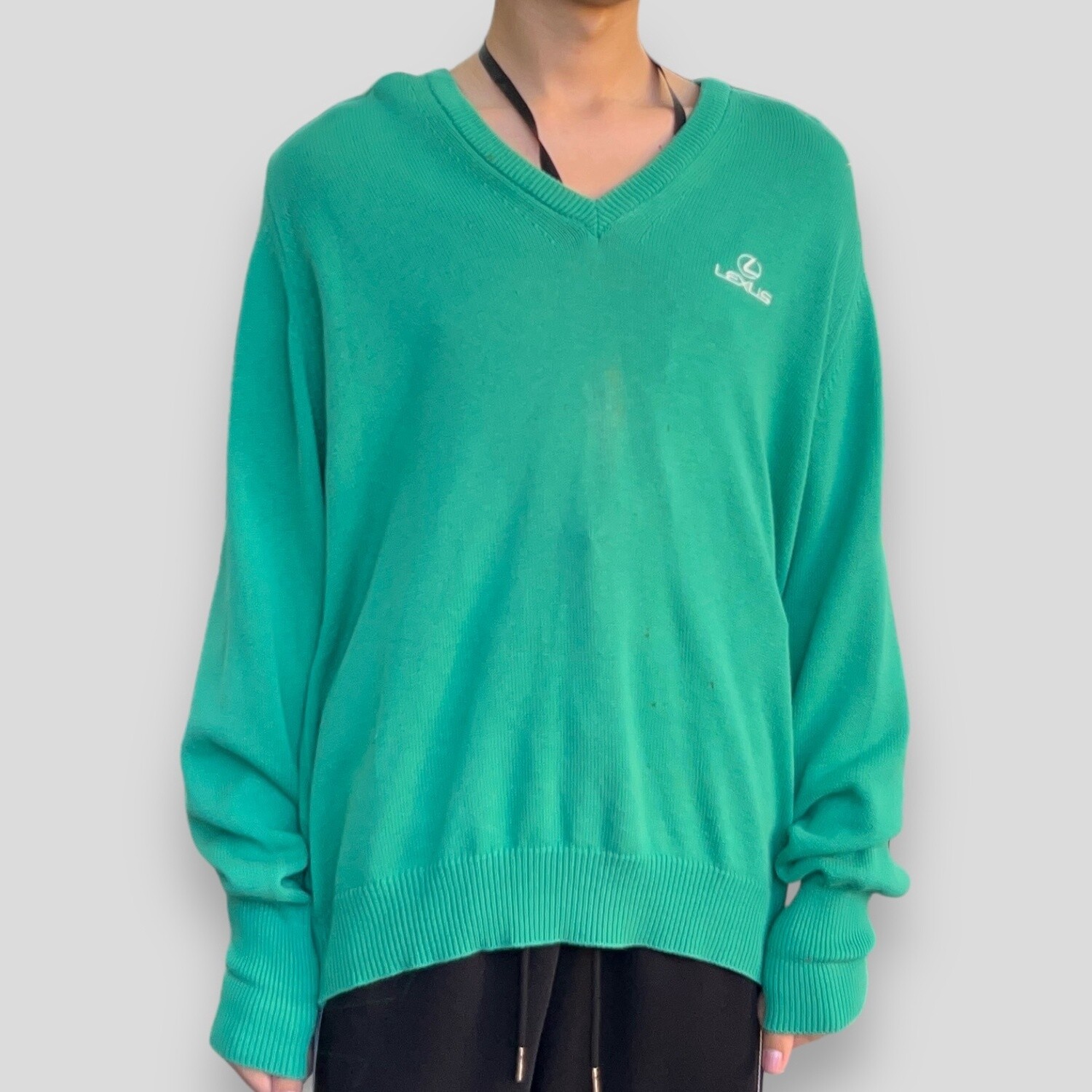 Vintage Lexus Sweater, Size: XL, Color: Green, Style: Sweater