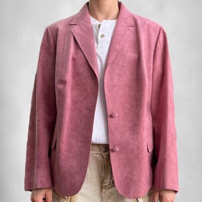 Vintage Suede Pink Blazer