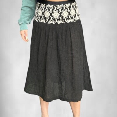 Vintage Floral Patterned Skirt