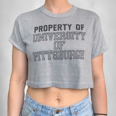 Vintage Univ of Pitt Crop Top