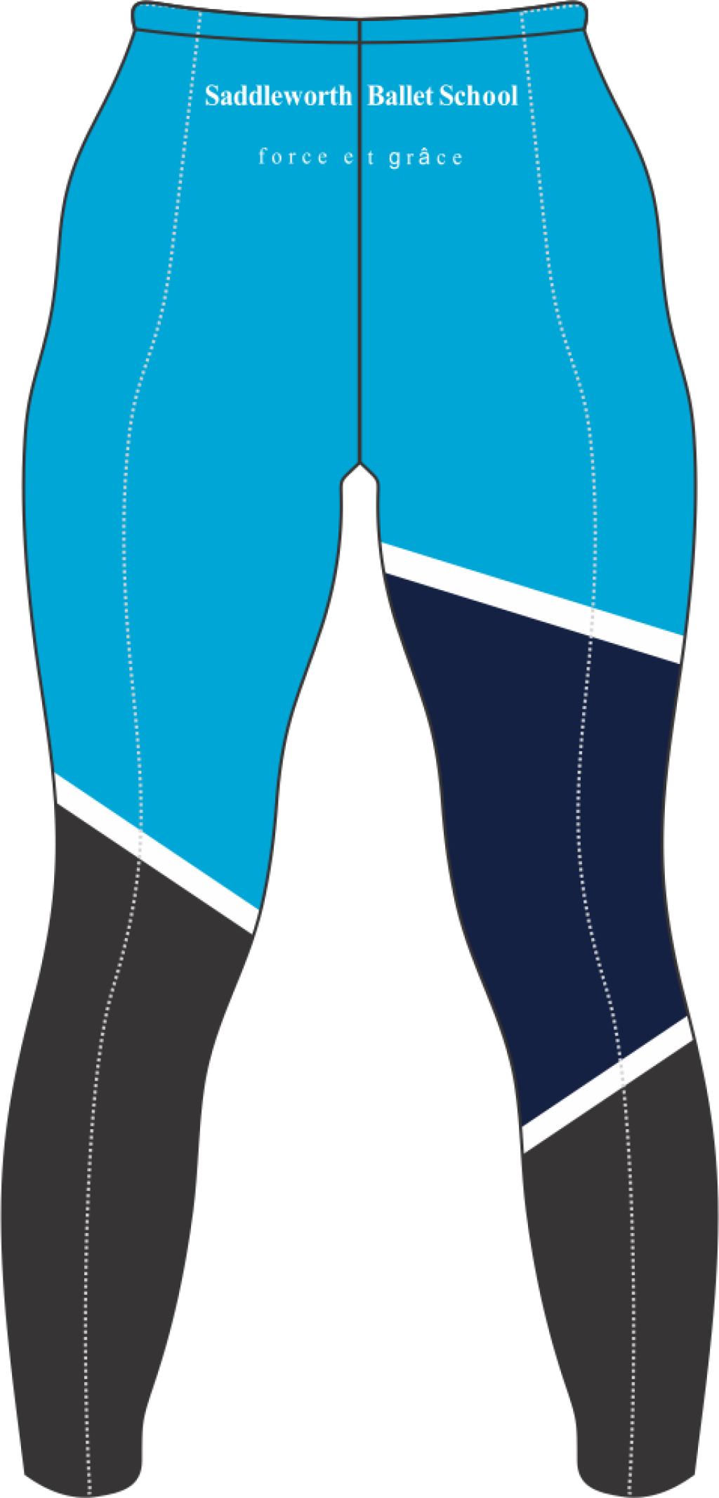 Blue Track Leggings