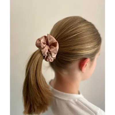 X2 Luxury Satin Feel Hair Scrunchies (Bronze)