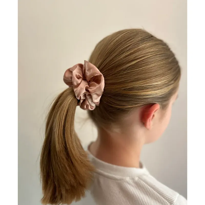 X2 Luxury Satin Feel Hair Scrunchies (Bronze)