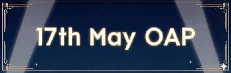 17th May Show Ticket - OAP