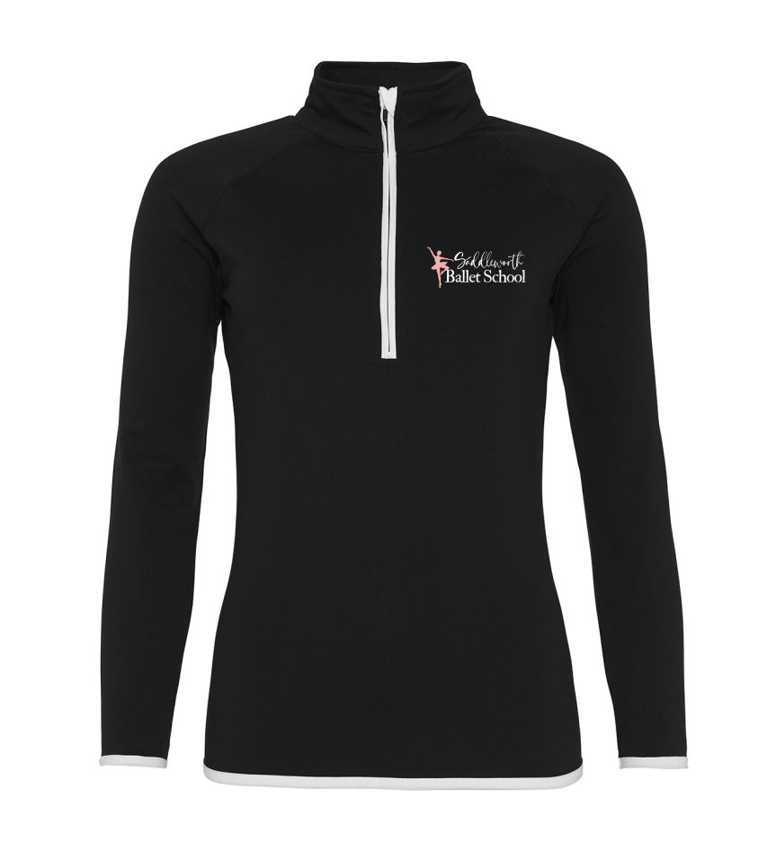 Saddleworth Ballet School Ladies 1/2 Zip Sweatshirt