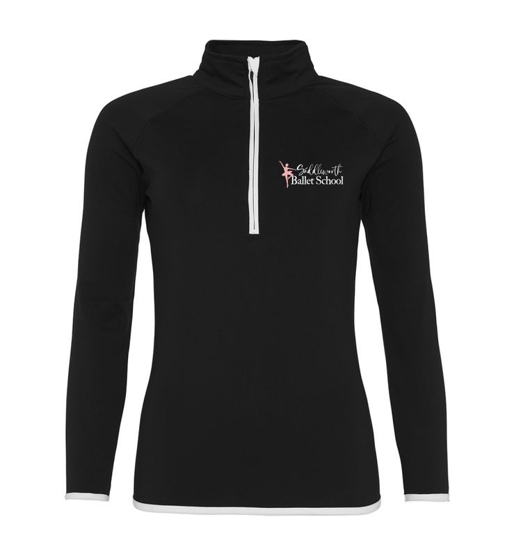 Saddleworth Ballet School Ladies 1/2 Zip Sweatshirt