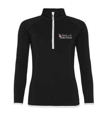 Saddleworth Ballet School Ladies 1/2 Zip Sweatshirt