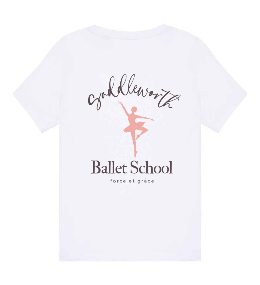 Saddleworth Ballet School White T-Shirt - Kids