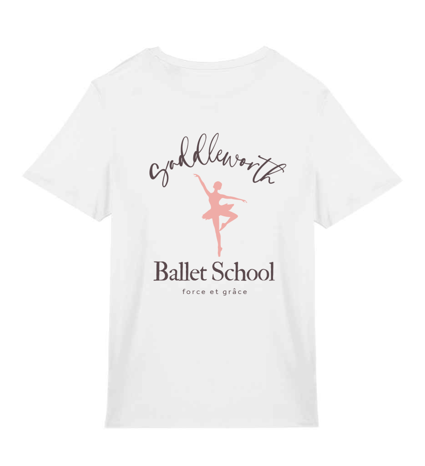 Saddleworth Ballet School White T-shirt - Adults