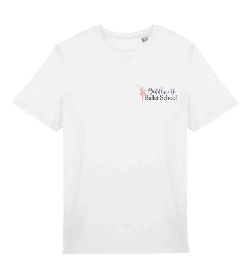 Saddleworth Ballet School White T-shirt - Adults