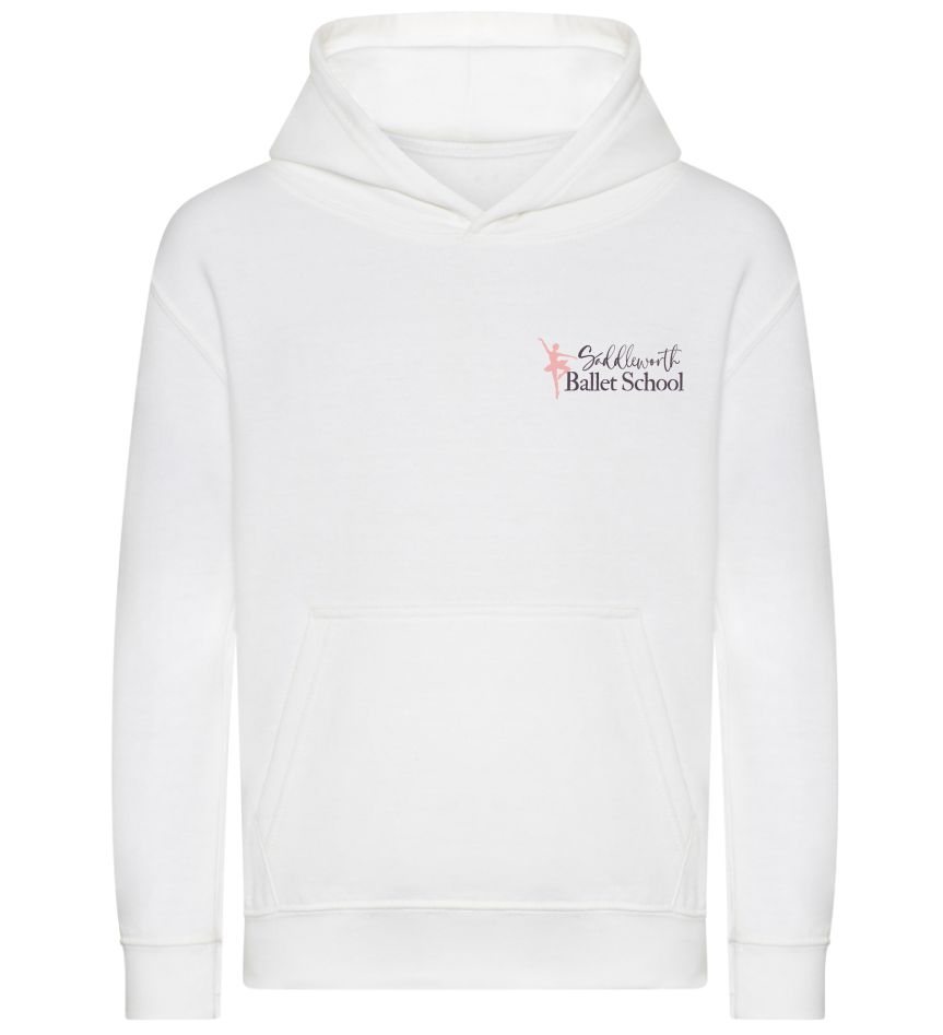 Saddleworth Ballet School White Hoodie - Kids