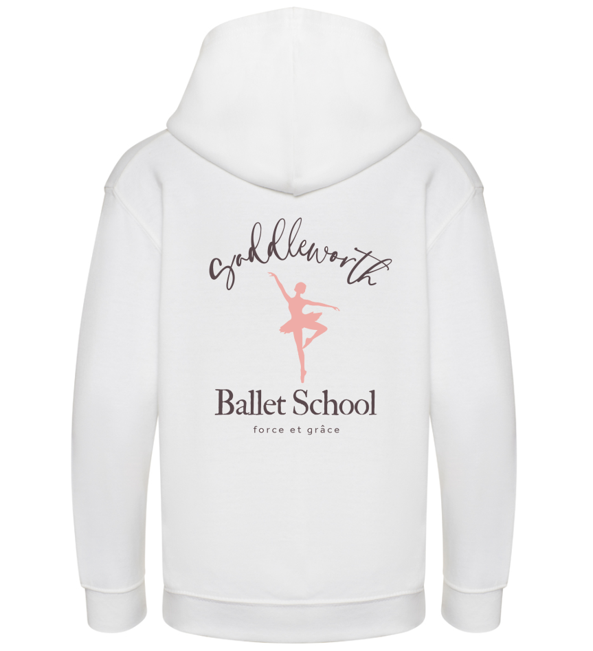Saddleworth Ballet School White Hoodie - Kids