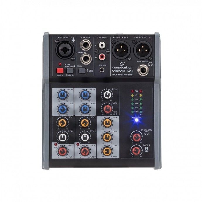 MioMix 104 5-Channel Professional Audio Mixer