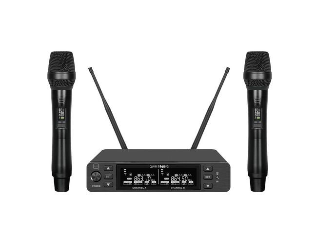 QWM 1960 V3 HH Twin Wireless Mic QWM 1960 V3 HH Twin Wireless Mic