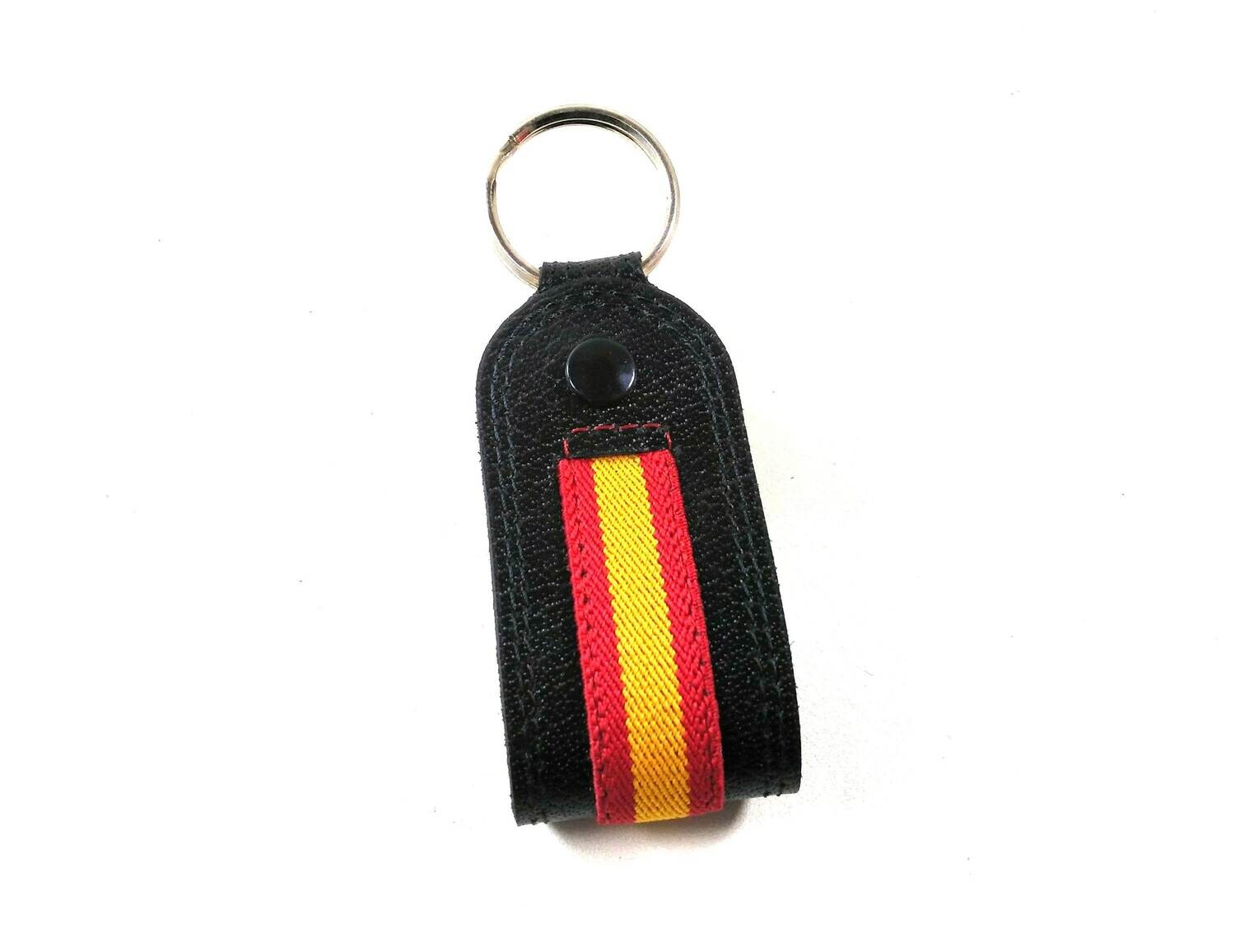 LLAVERO DE PIEL BANDERA DE ESPAÑA