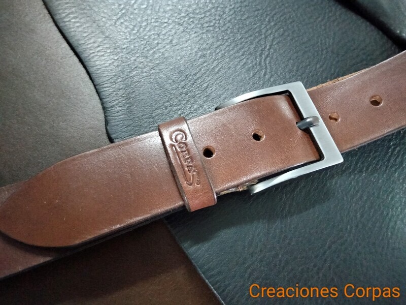 CINTURON DE PIEL VAQUETILLA MARCA CORPAS