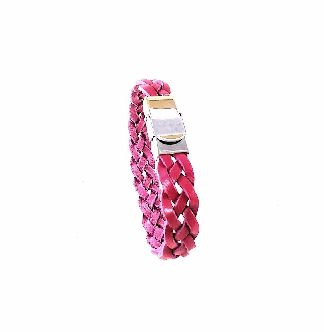 PULSERA DE PIEL TRENZADA A MANO ARTESANAL