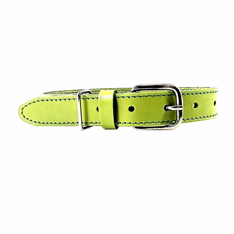 COLLAR DE PERRO DE PIEL VAQUETILLA