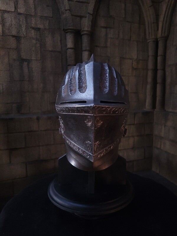 Fluted Knight Helmet