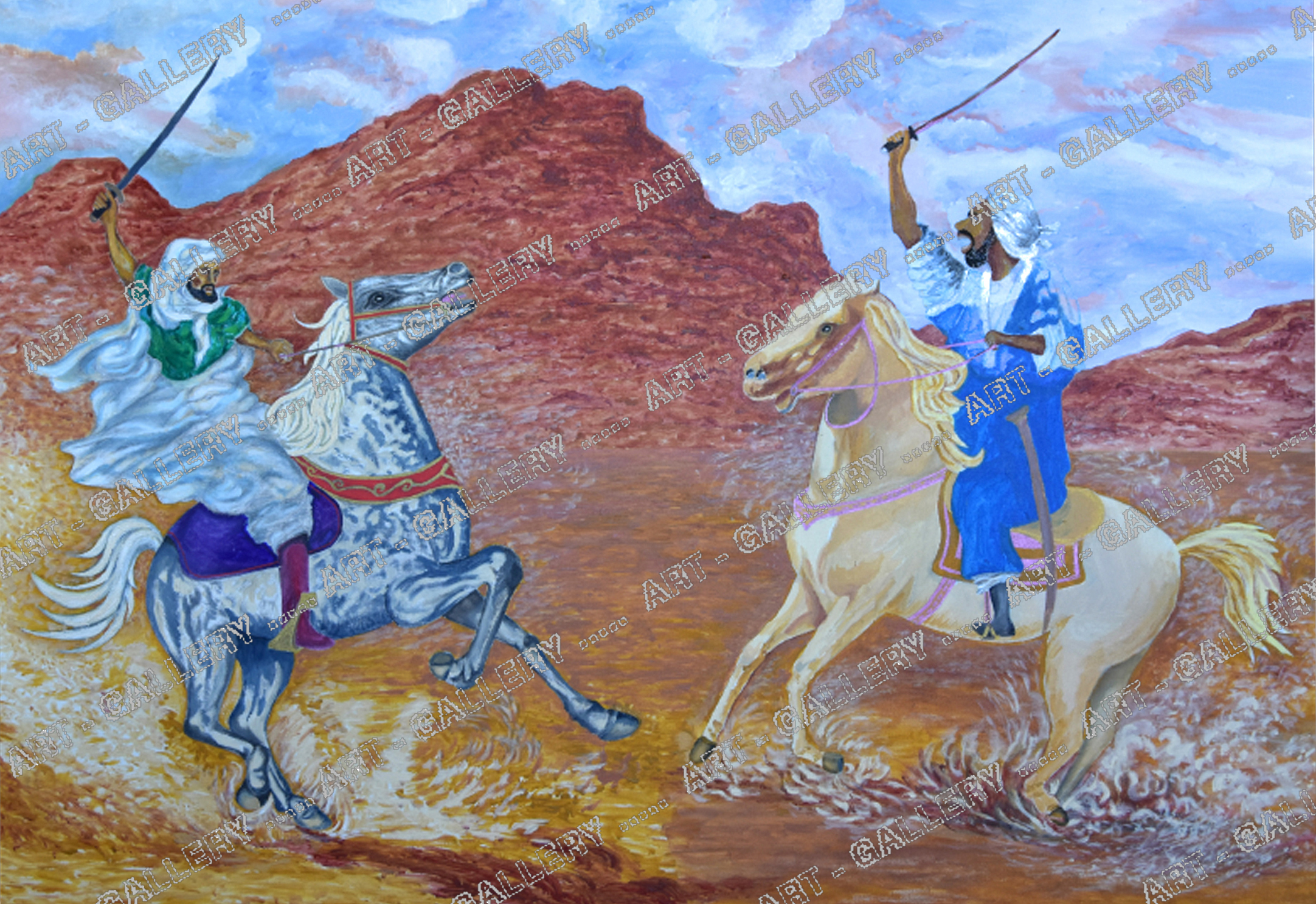 Bataille dans le sud Tunisien