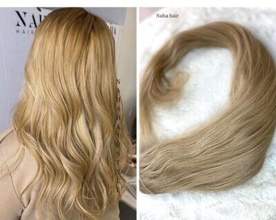 Cheveux 100 % naturels lisses Blond doré #24