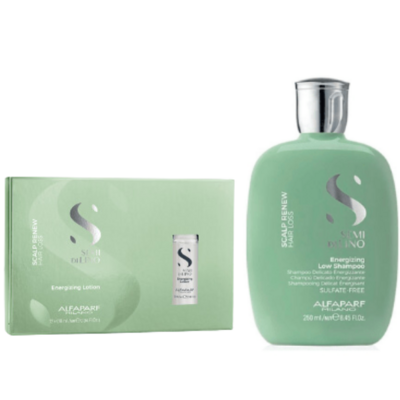Pack Alfaparf Energizing Low Shampoo + Ampollas x12