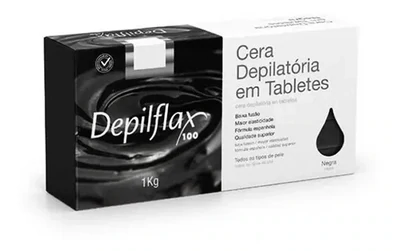 Cera Depilatoria Negra 1kg - Depilflax
