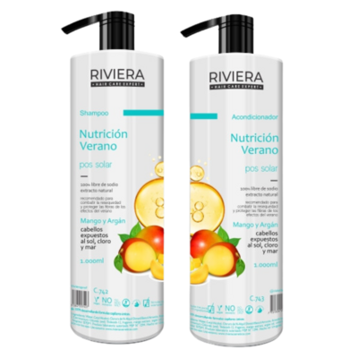 Shampoo y Acondicionador Nutrición Verano - Riviera 1000 ml