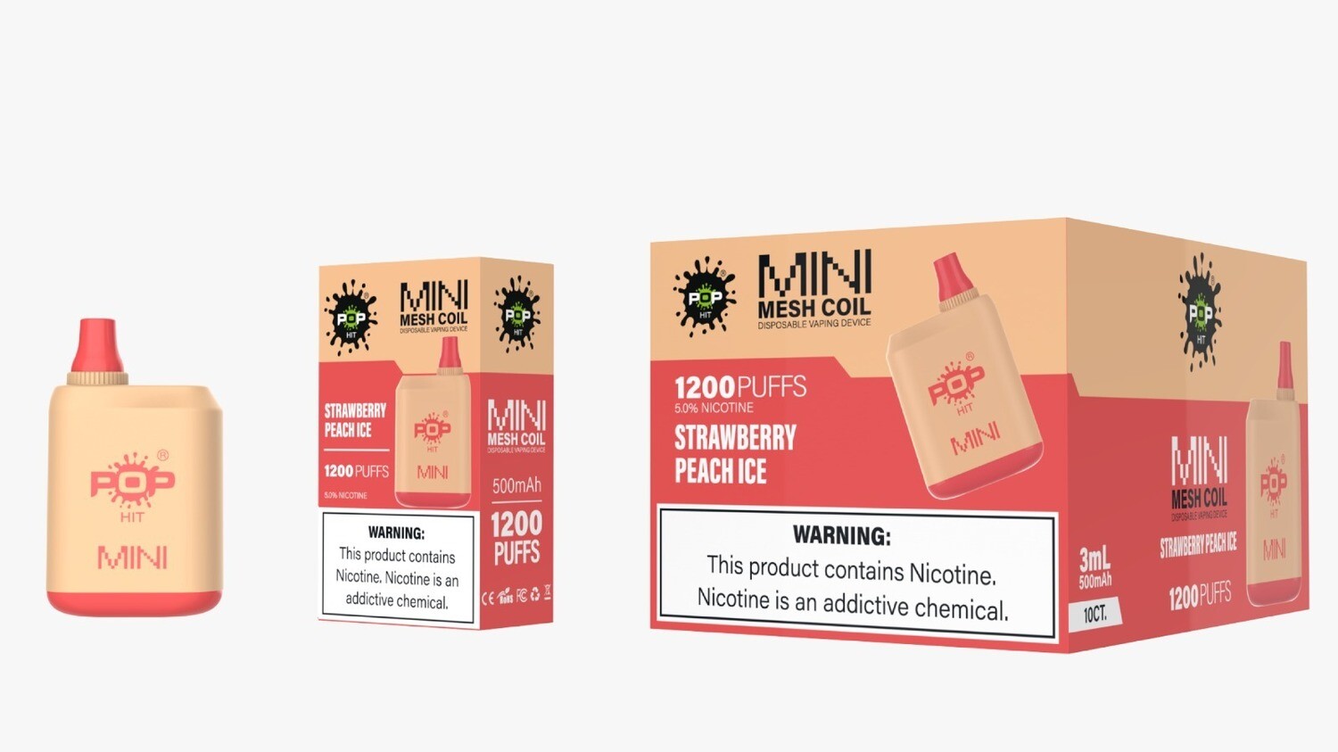 Pop Hit Mini Strawberry Peach Ice