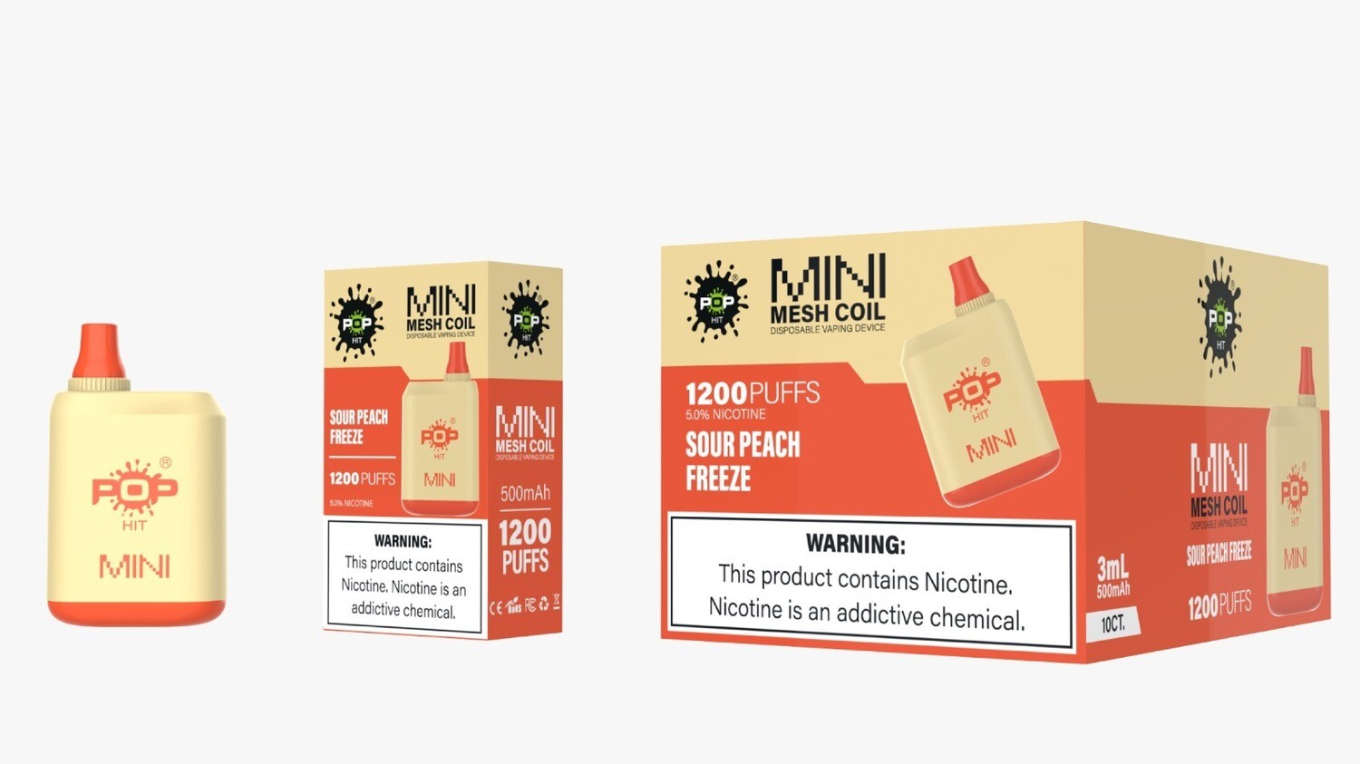 Pop Hit Mini Sour Peach Freeze