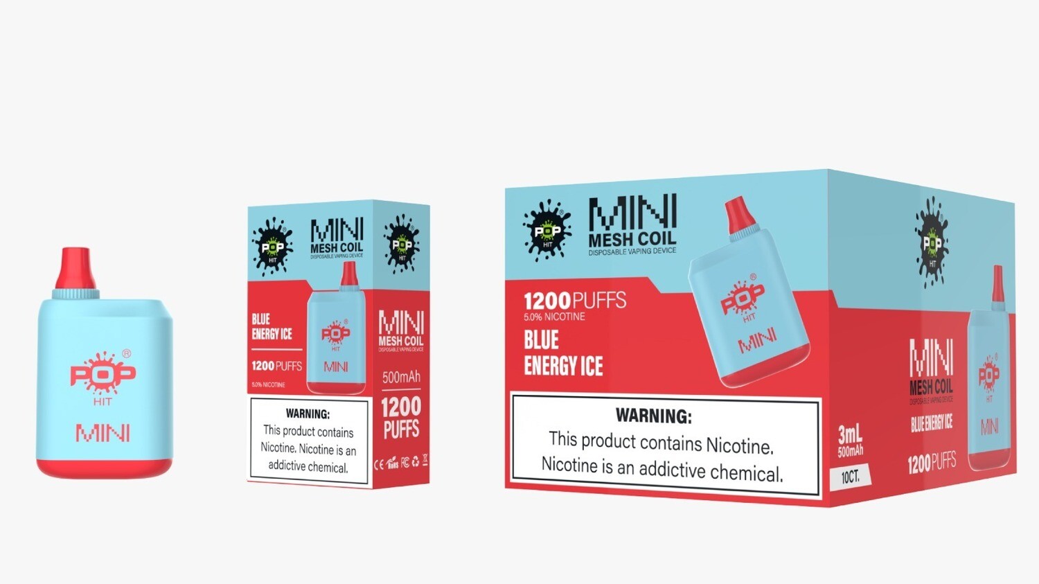 Pop Hit Mini Blue Energy Ice
