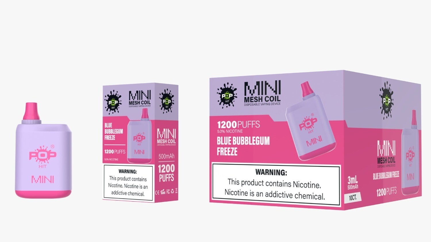 Pop Hit Mini Blue Bubblegum Freeze