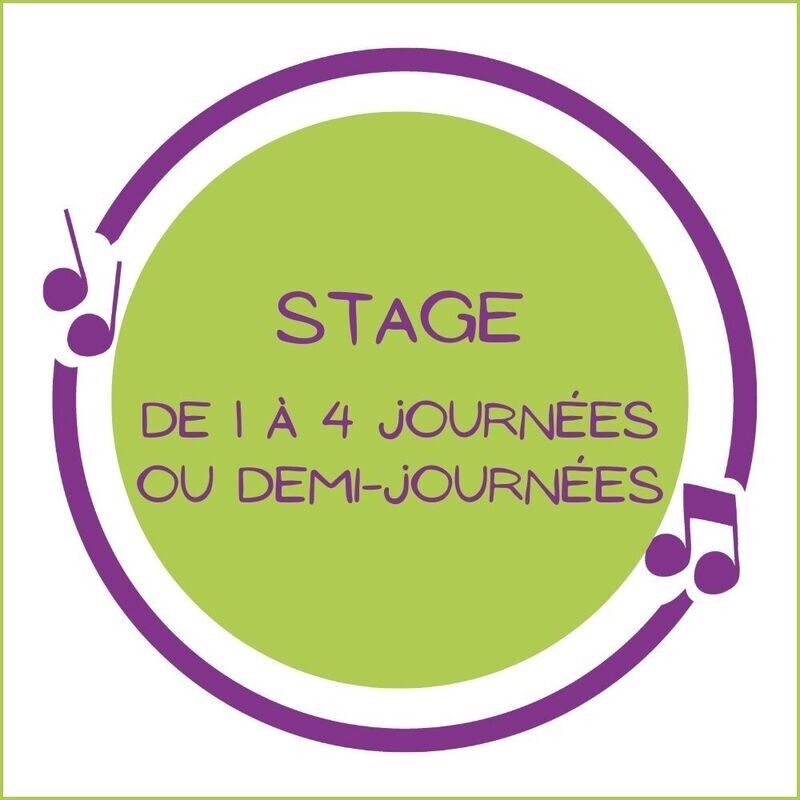 Inscription de 1 à 4 journées ou demi-journées pour les stages de Juillet et Aout