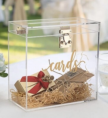 Hochzeitspost  -Kartenbox  Acryl