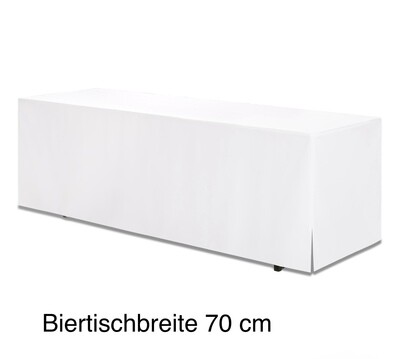 Biertischhussen weiss – nur Tisch 70 cm