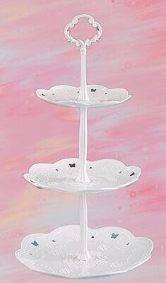 Etagere 3 teiliges Set weiss