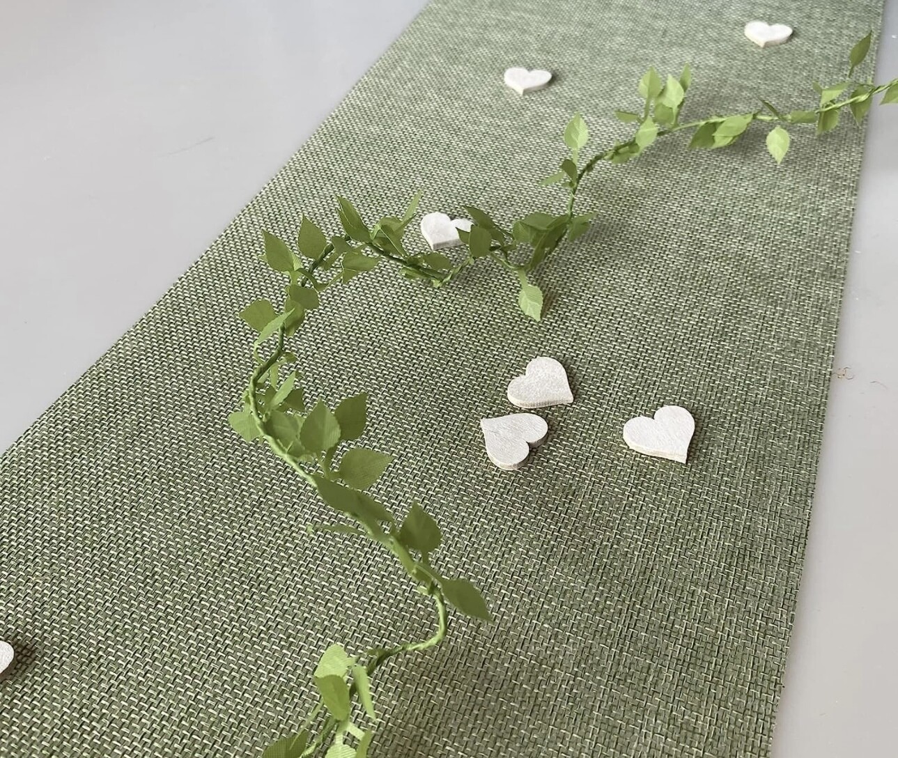 Tischläufer - Shabby Chic Vintagegrün